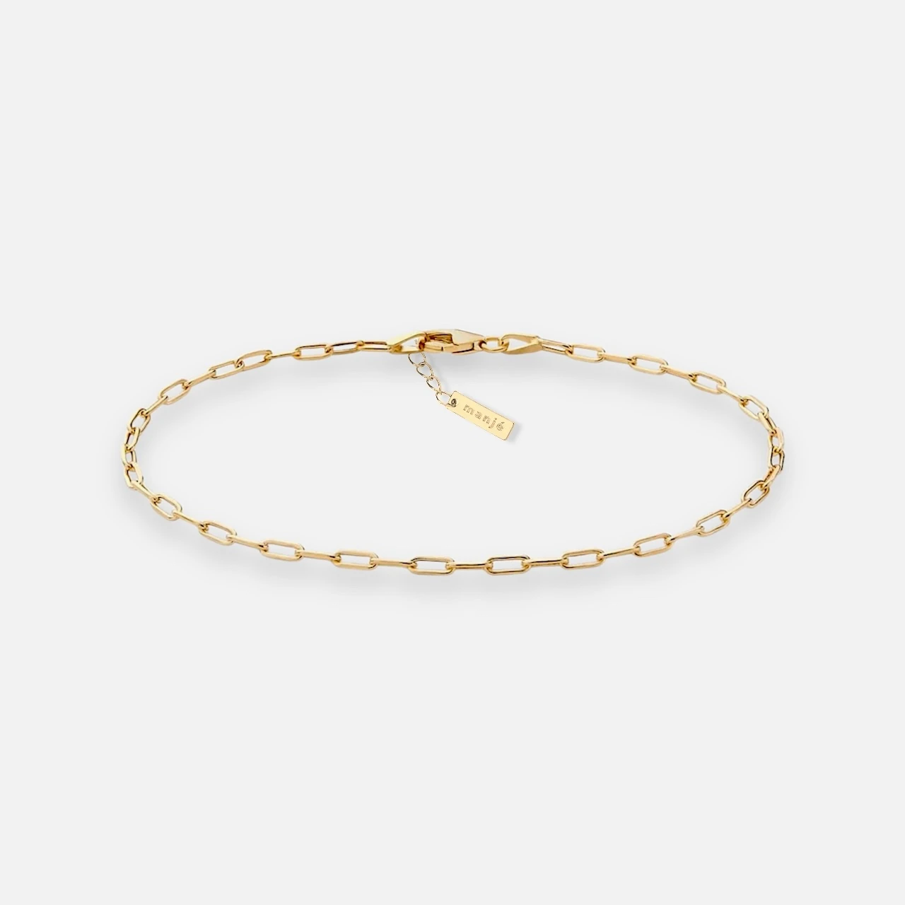 2,5mm paperclip link bracelet